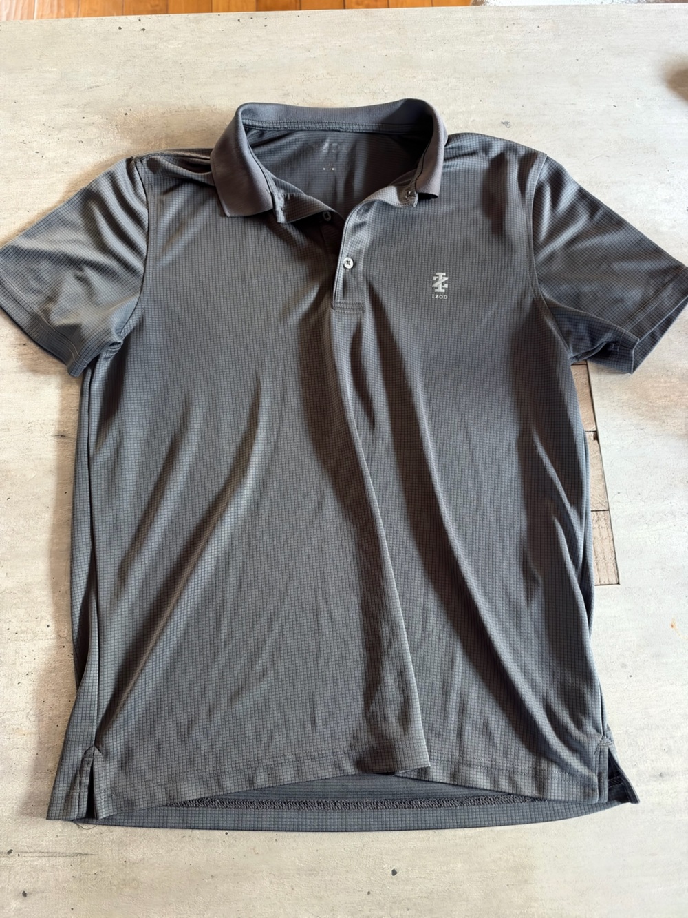 Men's Performance Polo in Charcoal with Subtle Logo